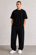 DIXWAR Premium Oversized Sweatpants –  BLACK