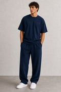 DIXWAR Premium Oversized Sweatpants –  Navy