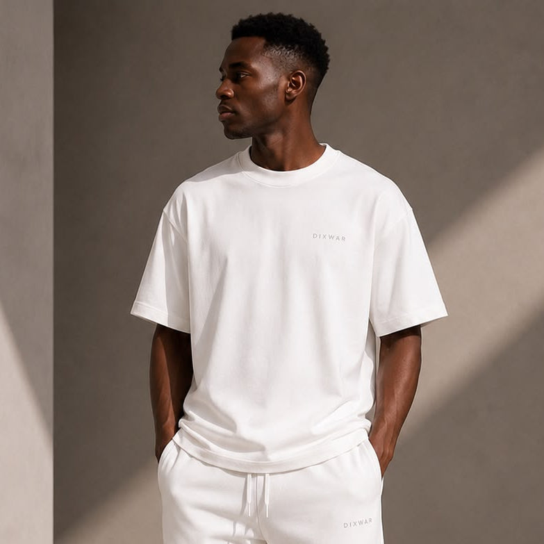 DIXWAR Premium Oversized Tee – White