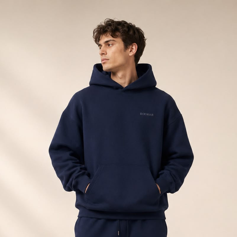DIXWAR Premium Oversized Hoodie – Navy