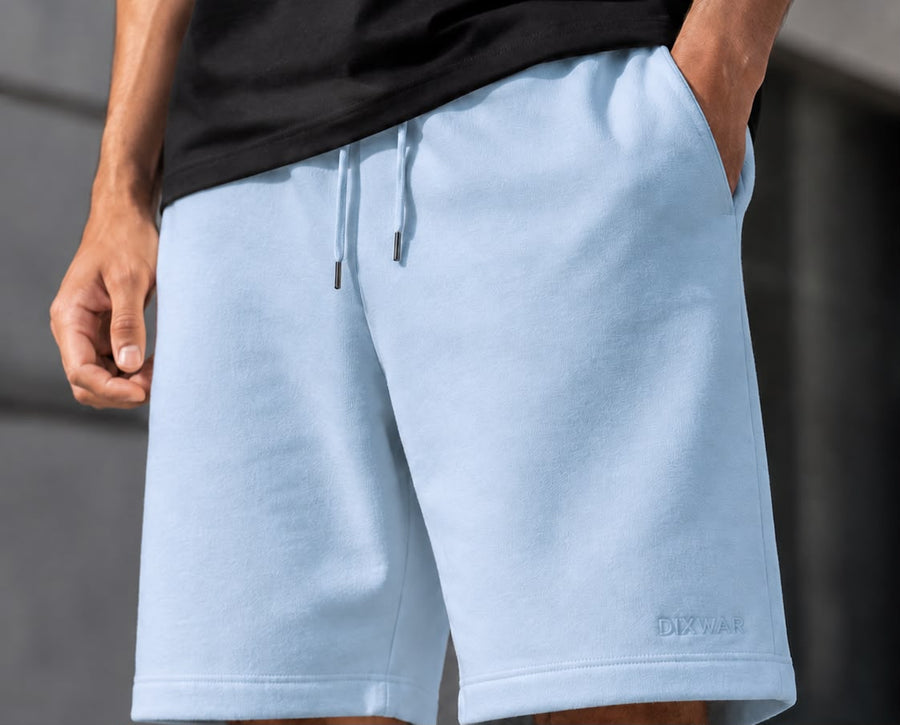 DIXWAR Premium Oversized Shorts – Light Blue