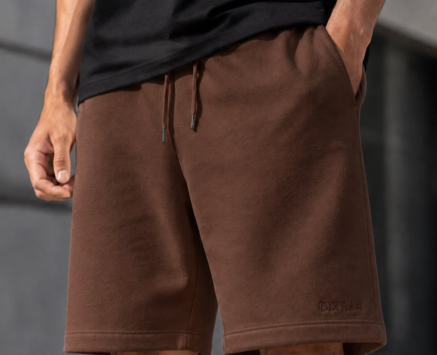 DIXWAR Premium Oversized Shorts – Brown