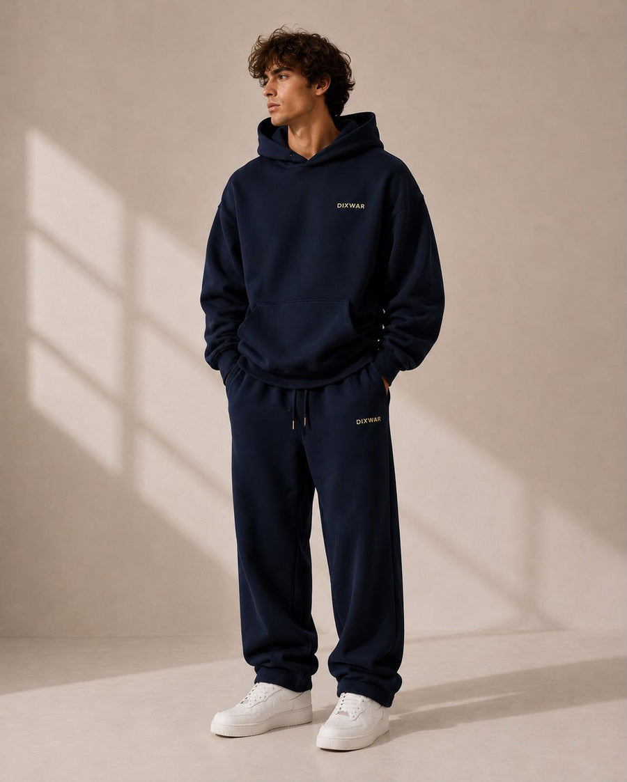 DIXWAR Premium Oversized Hoodie – Navy
