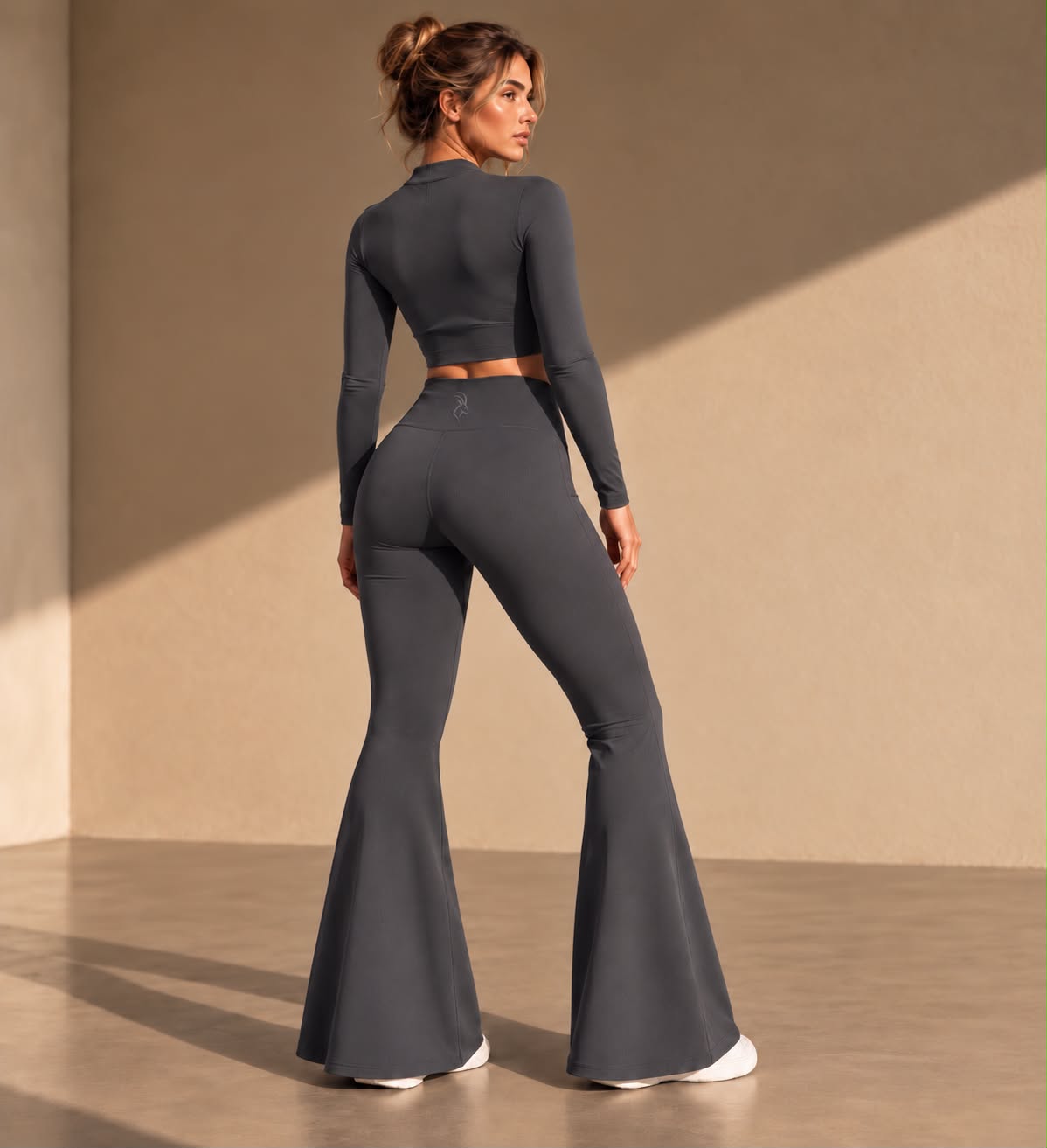 DIXWAR Women Premium High-Waisted Flared Leggings