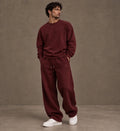 DIXWAR Premium Oversized Sweatpants – Burgundy