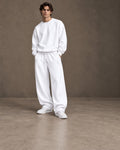DIXWAR Premium Oversized Sweatpants – White